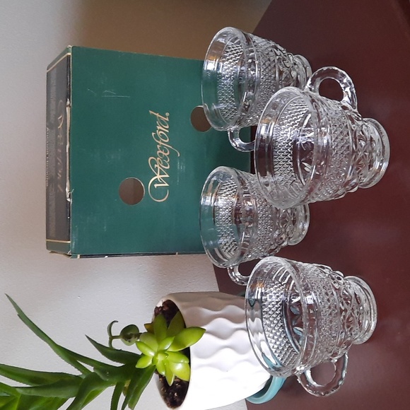 Vintage Anchor Hocking Wexford Punch Coffee Tea Cup Glasses In Original Box - Picture 6 of 6